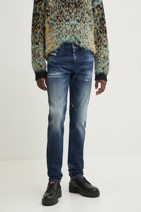 Diesel jeansy 2019 D-STRUKT L.34 PANTALONI męskie kolor niebieski A03563.09J56