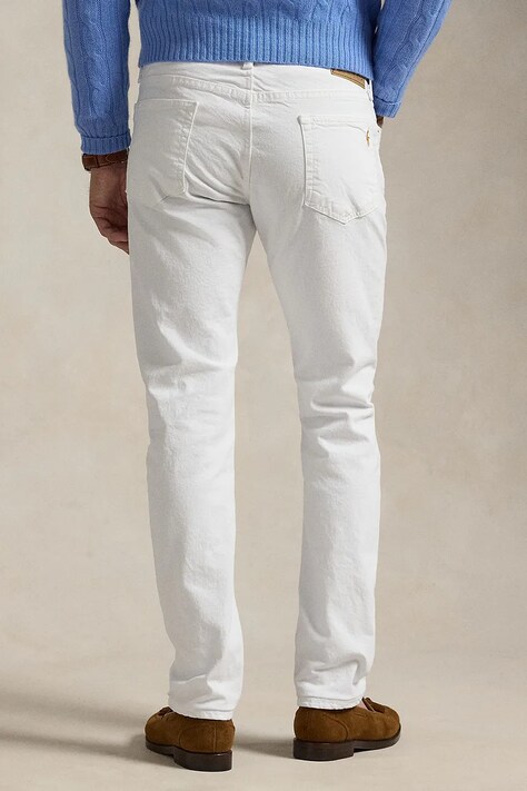 Polo Ralph Lauren джинси slim fit чоловічі — AW24-SJM09B, білий — фото 3