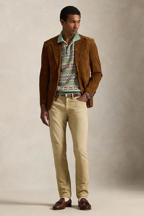 Polo Ralph Lauren джинси slim fit чоловічі — AW24-SJM09B, бежевий — фото 3