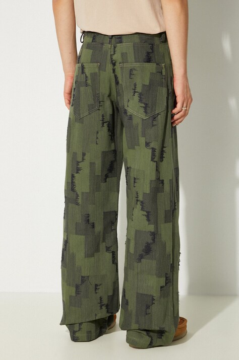 Джинси Marcelo Burlon AOP Cross Wide Pants — фото 3
