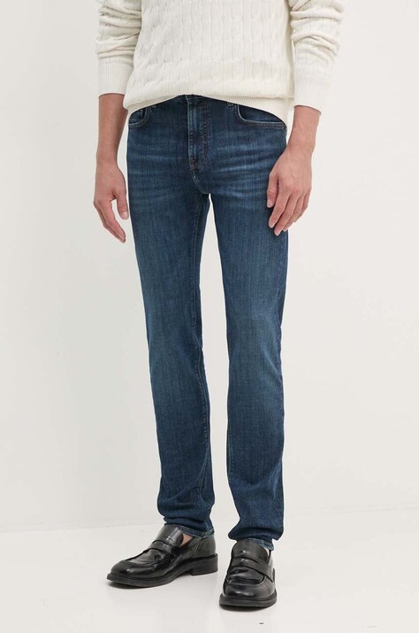 Tommy Hilfiger jeansi barbati, culoarea albastru marin, MW0MW36677