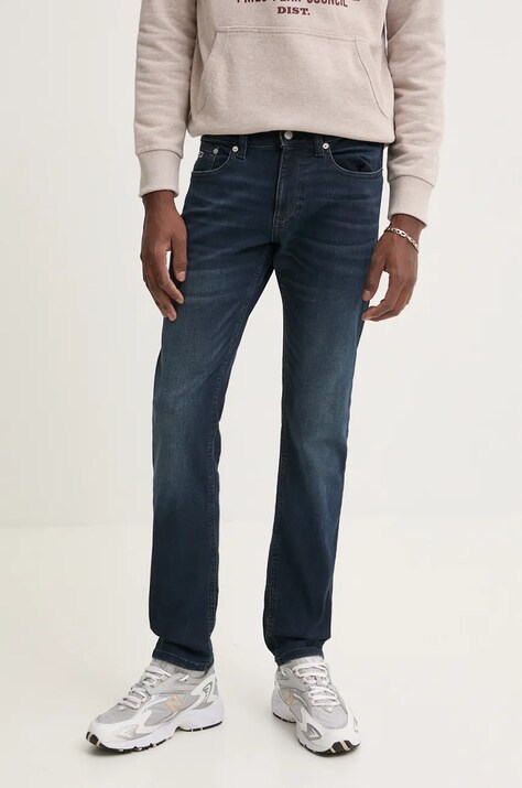 Tommy Jeans jeansi barbati, culoarea albastru marin, DM0DM20386