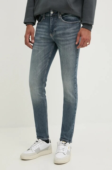 Tommy Jeans jeansi barbati, culoarea albastru marin, DM0DM20401