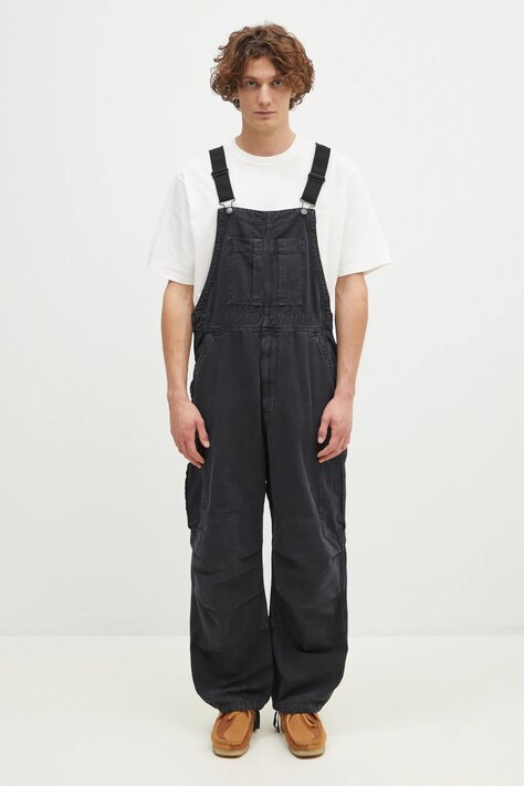 Джинсовый комбинезон Carhartt WIP Cargo Bib Overall цвет чёрный I033752.894J