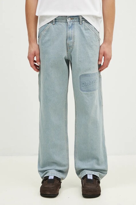 PLEASURES jeans Box Logo Carpenter Jeans men's P24F001