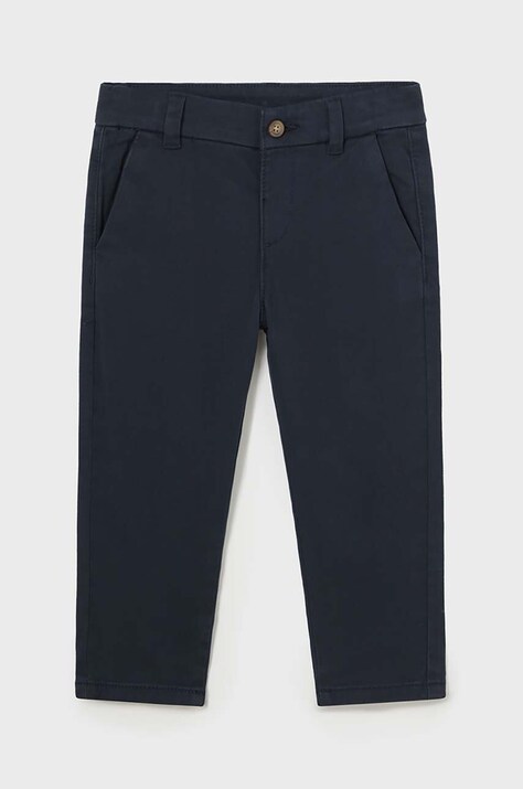 Hlače za bebe Mayoral boja: tamno plava, bez uzorka, 521