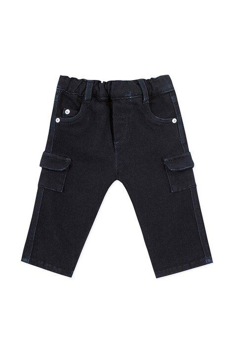 Tartine et Chocolat pantaloni copii culoarea albastru marin, neted, TZ22031