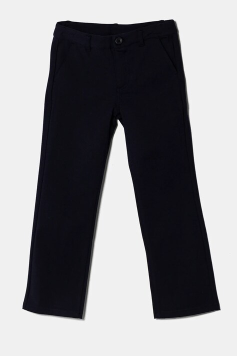 Guess pantaloni copii culoarea albastru marin, neted, L4BB07 KCKI0