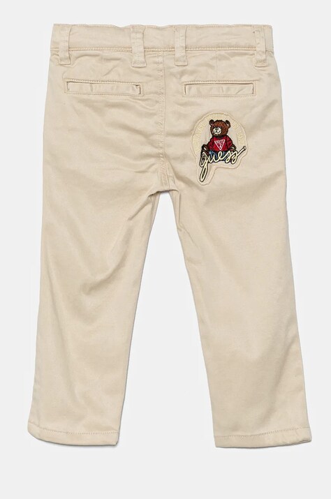 Guess pantaloni copii culoarea bej, neted, N4BB00 WF7H0