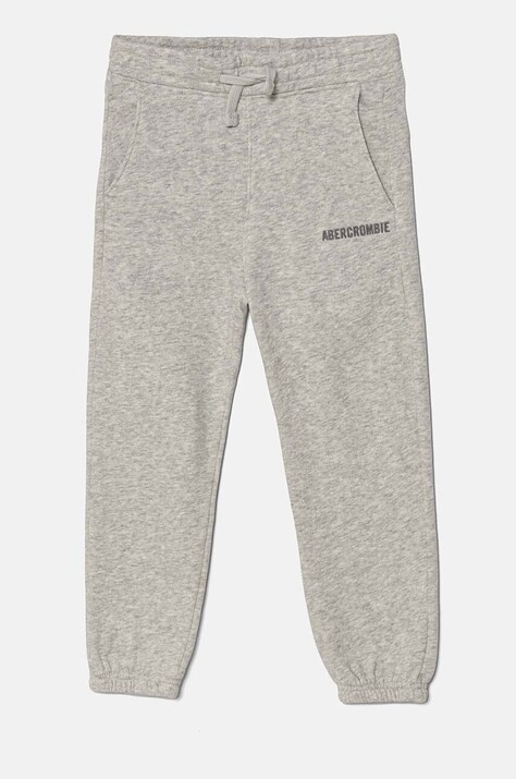 Abercrombie & Fitch pantaloni de trening pentru copii culoarea gri, melanj, KI234-4064
