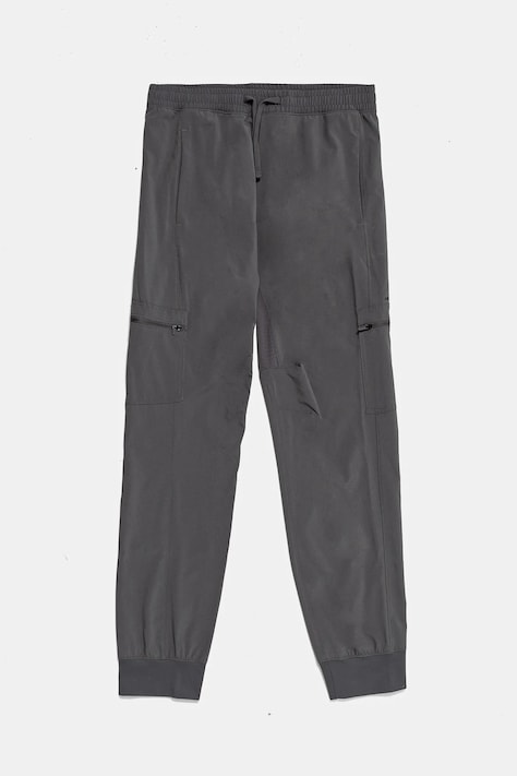 Abercrombie & Fitch pantaloni copii culoarea gri, neted, KI234-4066