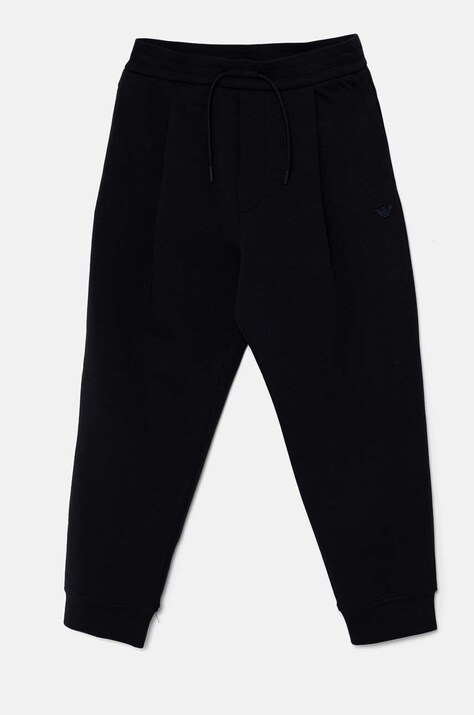 Emporio Armani pantaloni de trening pentru copii culoarea albastru marin, neted, 6D4PJF 1JHSZ