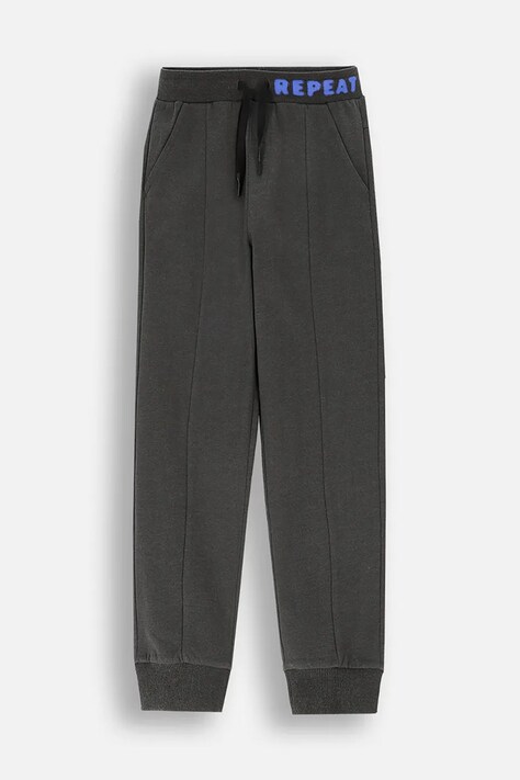 Dječji donji dio trenirke Coccodrillo boja: siva, bez uzorka, FOREST FRIENDS JUNIOR