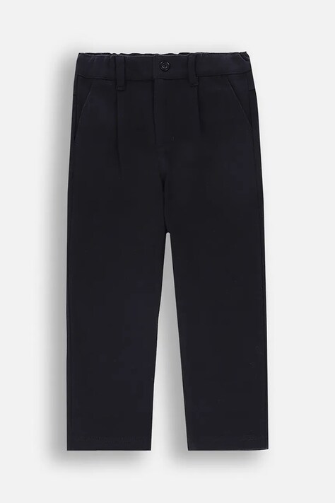 Дитячі штани Coccodrillo колір синій однотонні ELEGANT BABY BOY