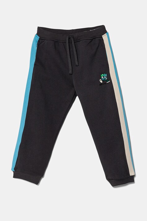 United Colors of Benetton pantaloni de trening pentru copii culoarea gri, modelator, 3J73GF04G