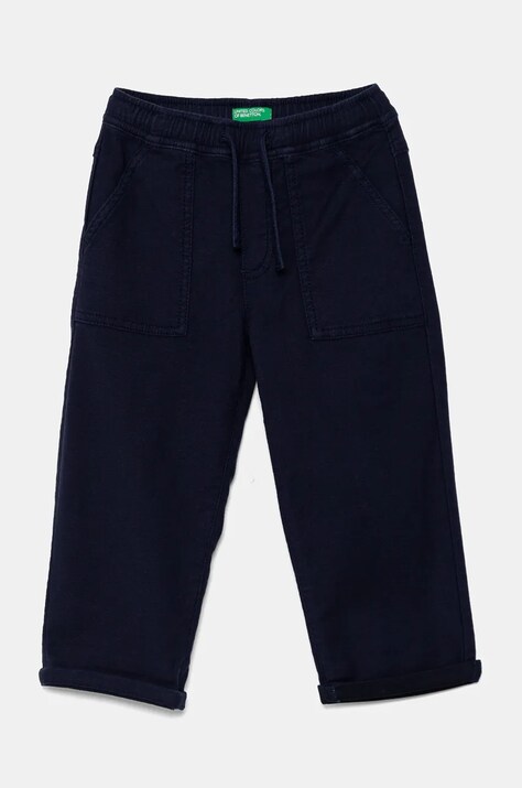 Παιδικό παντελόνι United Colors of Benetton χρώμα: ναυτικό μπλε, 47K0GF026