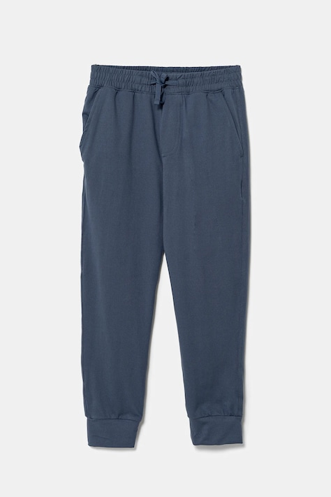 Detské tepláky Abercrombie & Fitch tmavomodrá farba, jednofarebné, KI234-4055