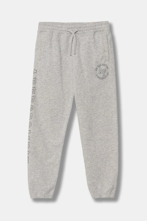 Dětské tepláky Abercrombie & Fitch šedá barva, hladké, KI234-4085