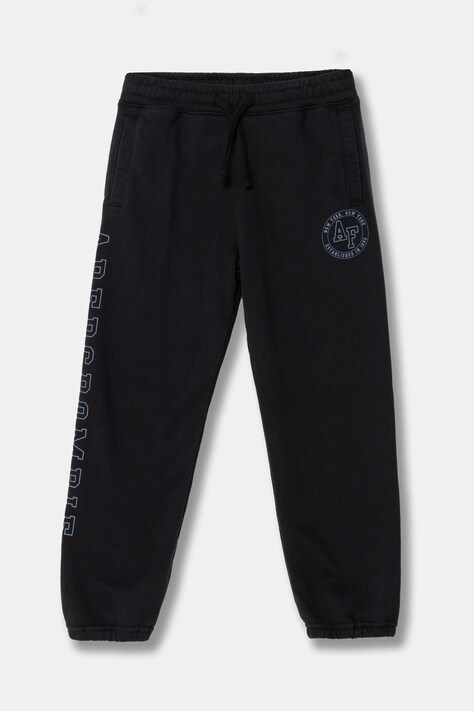 Detské tepláky Abercrombie & Fitch tmavomodrá farba, jednofarebné, KI234-4085