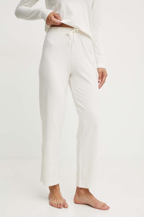 BOSS pantaloni de lounge culoarea bej, neted, 50520148
