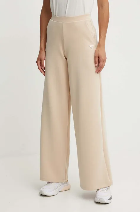 Kalhoty Guess OLYMPE dámské, béžová barva, hladké, V4YB07 KCAY2