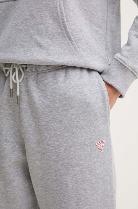 Guess Jeans спортивні штани жіночі з бавовною — AW24-SPD04K, сірий — фото 4