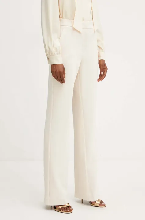 Marciano Guess spodnie JENNY damskie kolor beżowy fason cygaretki high waist 4YGB03 9373Z