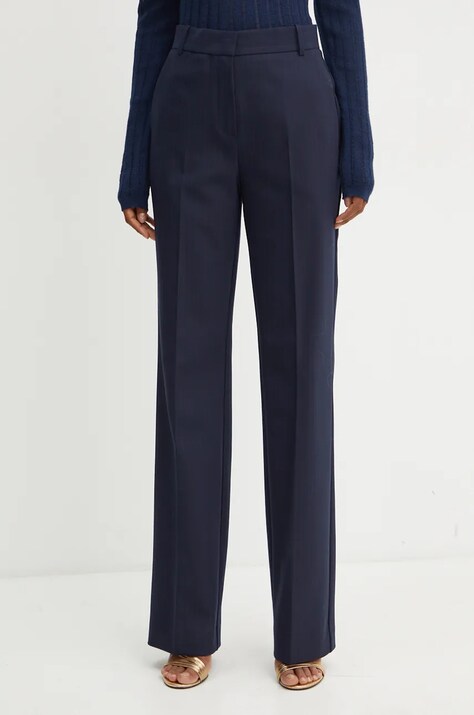 Брюки Pinko женские цвет синий широкие высокая посадка 104522 A29K