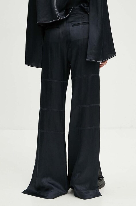 Штани з домішкою льону Day Birger et Mikkelsen Jonas - High Shine Blend RD — AW24-SPD065, темно-синій — фото 3