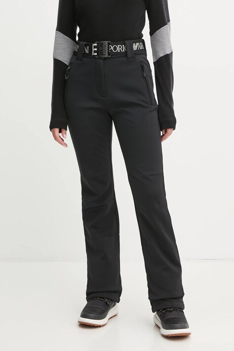 EA7 Emporio Armani pantaloni de schi Kitzbuhel High Waisted Softshell culoarea negru, TN8HZ.6DTP03