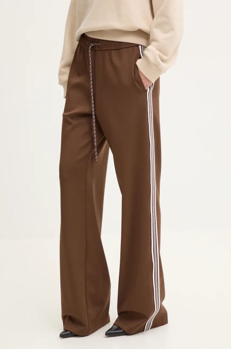 Miss Sixty pantaloni de trening culoarea maro, cu imprimeu, 6L3PJ4550000