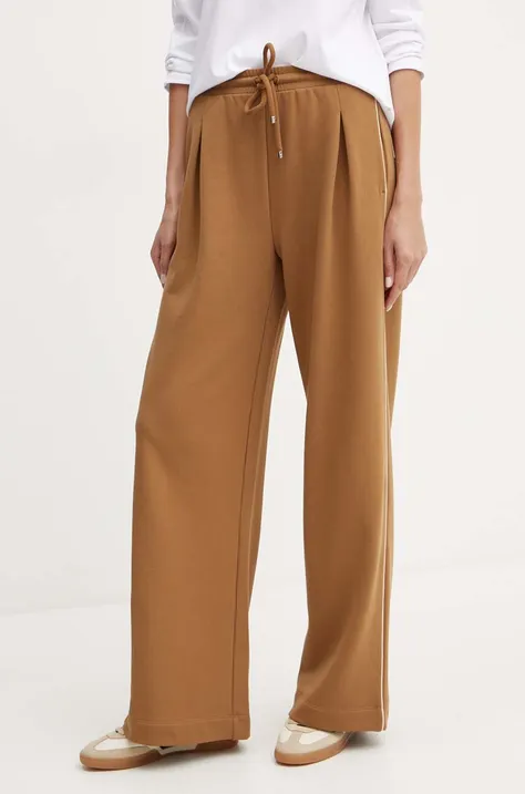 Max Mara Leisure pantaloni della tuta colore marrone 2426786068600