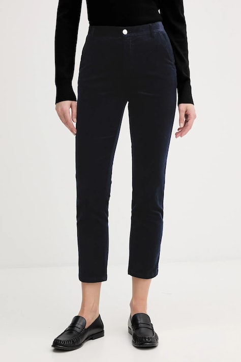 Джинсов панталон United Colors of Benetton в тъмносиньо с кройка тип цигара, с висока талия 4MIQDF07W