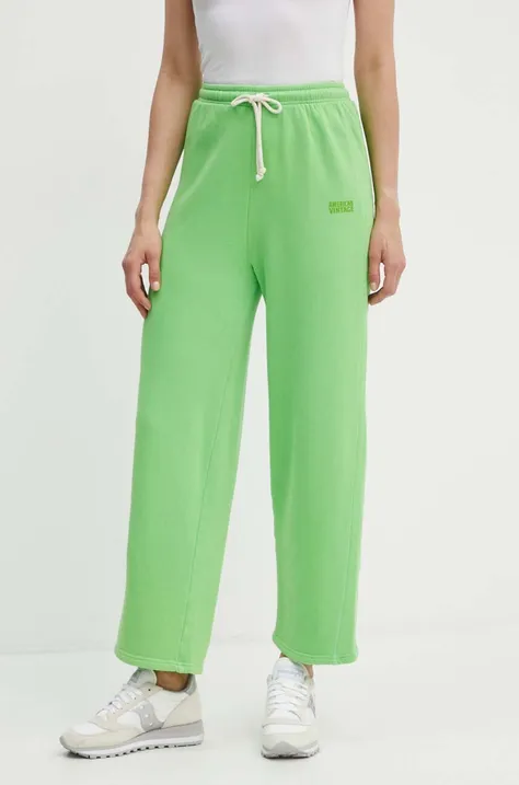 Παντελόνι φόρμας American Vintage χρώμα: πράσινο, IZU05AH24