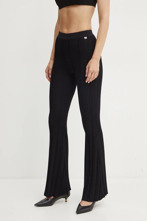 Marciano Guess pantaloni CARRIE femei, culoarea negru, evazati, high waist, 4BGB14 5681Z