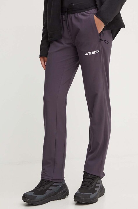 Брюки outdoor adidas TERREX Liteflex цвет фиолетовый IW6595