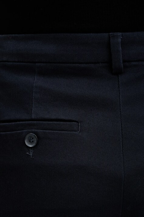 Sisley spodnie damskie kolor granatowy proste high waist 4K2ZLF03V