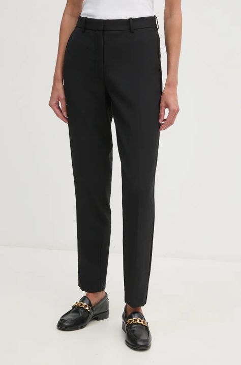 Calvin Klein pantaloni in misto lana colore nero  K20K207589