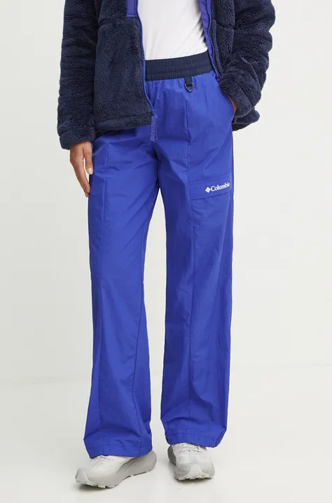 Columbia spodnie outdoorowe Boundless Adventure kolor niebieski 2087663