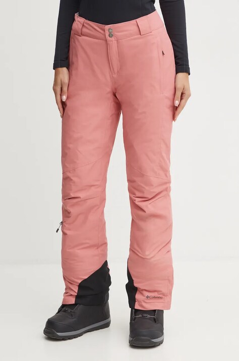 Hlače Columbia Bugaboo roza barva, 2085941
