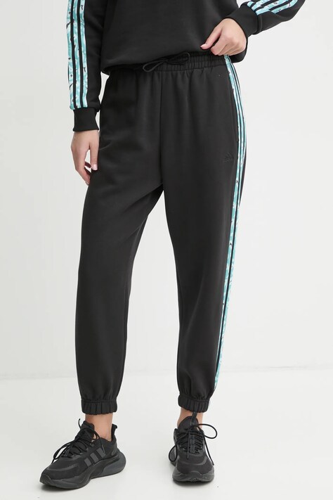 adidas pantaloni de trening Animal culoarea negru, cu imprimeu, IY1659