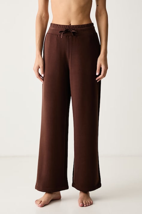Casall Spodnie do jogi damskie z modalem Peachy brązowe high waist 24247