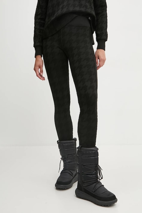 Sportske tajice Newland Lene za žene, boja: crna, s uzorkom, N46404.15