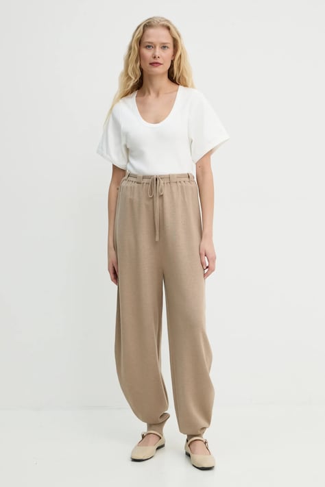 Брюки By Malene Birger TEVANA женские цвет бежевый однотонные Q72551002