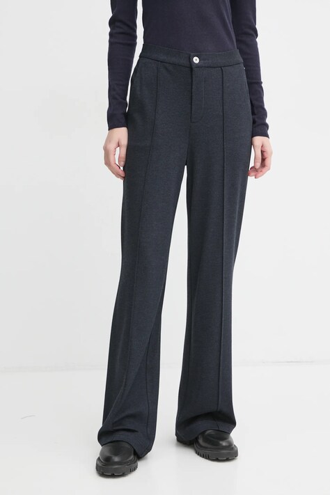 Kalhoty G-Star dámské, tmavomodrá barva, jednoduché, high waist, D25027-D706
