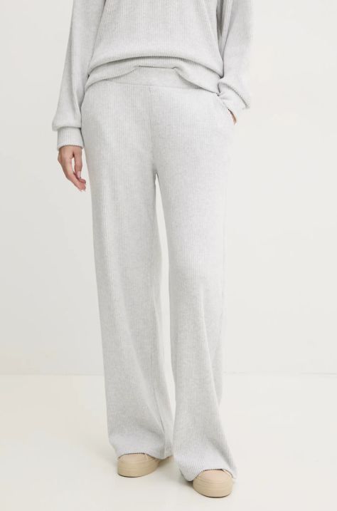 Abercrombie & Fitch pantaloni de lounge culoarea gri, melanj, KI147-4077