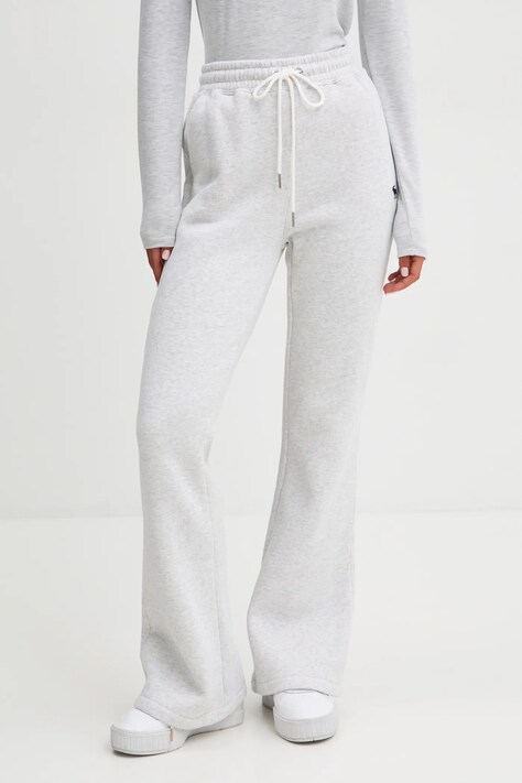 Abercrombie & Fitch pantaloni de trening culoarea gri, melanj, KI147-4086