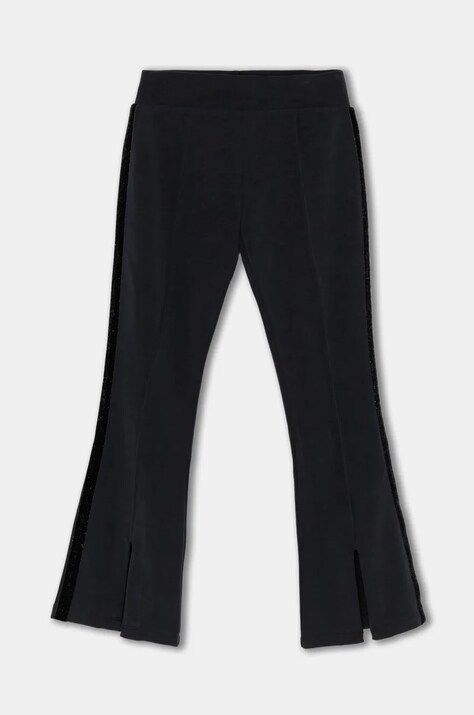 Детские спортивные штаны EA7 Emporio Armani цвет чёрный с аппликацией 6DFP07 FJZBZ