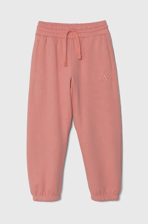 adidas spodnie dresowe dziecięce J SZN GFX PANT kolor różowy z aplikacją IV7111
