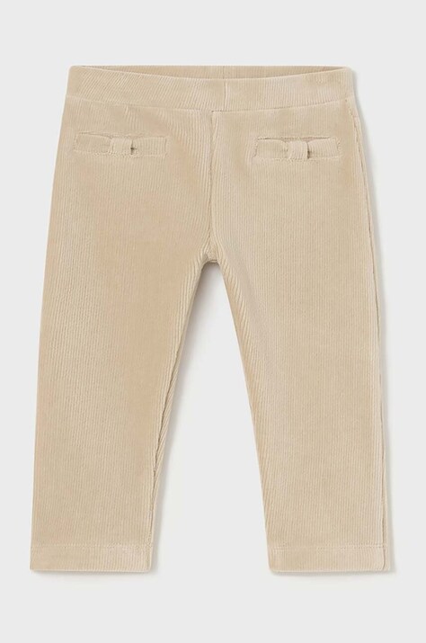 Mayoral pantaloni copii culoarea bej, neted, 514
